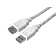 PremiumCord Prodlužovací kabel USB 3.0 Super-speed 5Gbps A-A, MF, 9pin, 1m bílá