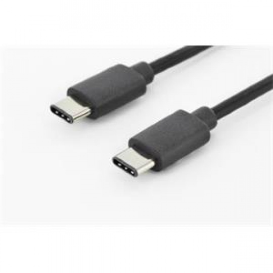 Digitus Připojovací kabel USB typu C na C, 1,0 m, 3A, 480 MB, verze 2.0, bl