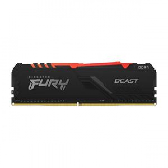 KINGSTON 16GB 2666MHz DDR4 CL16 DIMM 1Gx8 FURY Beast RGB