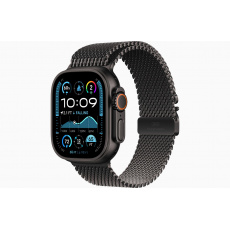 Apple Watch Ultra 2/49mm/Black/Elegant Band/Black Titanium Milanese/Small