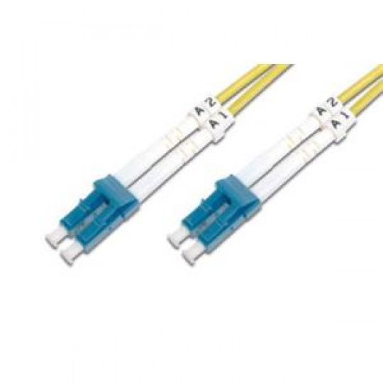 DIGITUS Fiber Optic Patch Cord,, LC (APC) to LC (APC), Singlemode, OS1, 09/125 µ, Duplex Length 2m