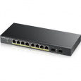 Zyxel GS1900-10HP v2, 10-port Desktop Gigabit Web Smart switch: 8x Gigabit metal + 2x SFP, IPv6, 802.3az (Green), PoE