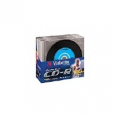 VERBATIM CD-R AZO 700MB, 52x, vinyl, slim case 10 ks