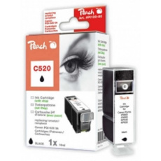 PEACH kompatibilní cartridge Canon PGI-520BK, Black, 19 ml