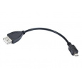 Kabel USB AF/micro BM,OTG,15cm pro tab. a tel.