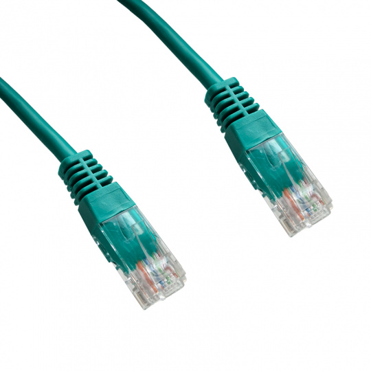 DATACOM patch cord UTP cat5e 5M zelený