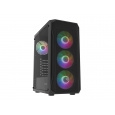 PC skříň Fury SHOBO/Midi Tower/Transpar./Černá