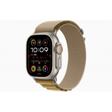 Apple Watch Ultra 2/49mm/Natural/Sport Band/Tan Alpine/Large