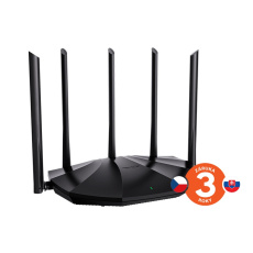 Tenda TX2 Pro AX1500 WiFi6 Router, 1x GWAN, 3x GLAN, IPv6, 5x 6dBi anténa, WPA3, CZ App