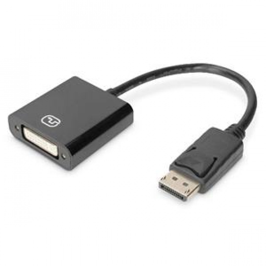 DIGITUS Aktivní DisplayPort adaptér / převodník, DP na DVI