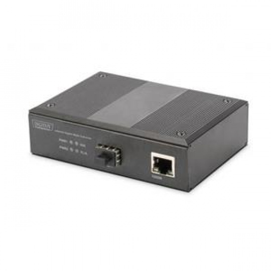 DIGITUS Professional Industrial Gigabit Media Converter RJ45, SFP