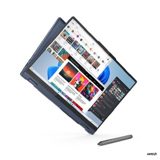 Lenovo IdeaPad 5 2-in-1 16AHP9 Ryzen 5 8645HS/16GB/SSD 512GB/16"/2K/OLED/400nitů/60Hz/touch/Pero/FPR/bez OS/modrá