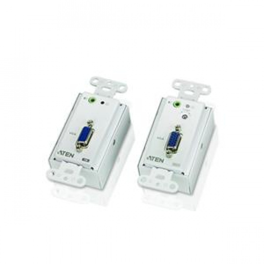 ATEN VE156-AT-G VGA Over Cat 5 Extender Wall Plate W/EU ADP (1280 x 1024@150m)