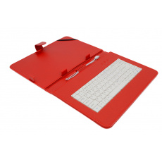 AIREN AiTab Leather Case 4 with USB Keyboard 10" RED (CZ/SK/DE/UK/US.. layout)