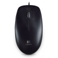 Logitech B100/Kancelářská/Optická/800 DPI/Drátová USB/Černá