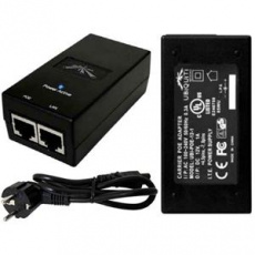 Ubiquiti POE-24, Gigabit PoE adapter 24V/1A (24W), včetně napájecího kabelu