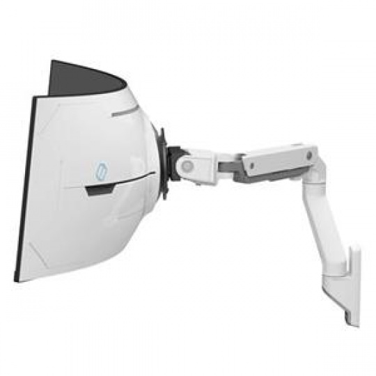 ERGOTRON HX Wall Monitor Arm with VHD Pivot, nástěnné rameno pro hluboce zakřivené monitory (1000R), bílá