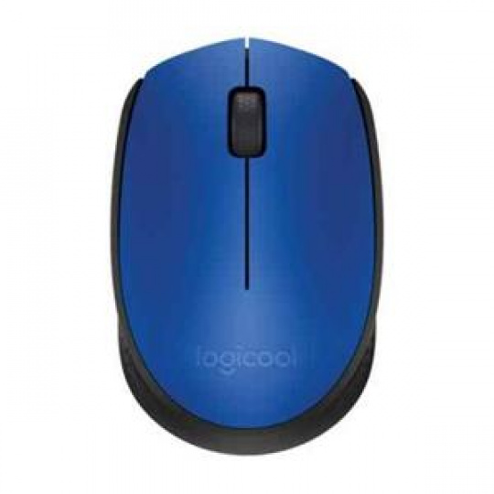 Logitech myš Wireless Mouse M171, optická, 2 tlačítka, modrá, 1000dpi