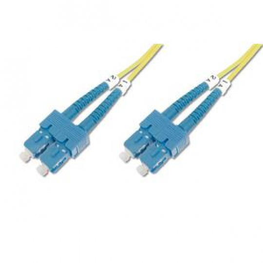 Digitus Fiber Optic Patch Cord SC (APC) to SC (APC), Singlemode 09/125 µ, Duplex, Length 10m