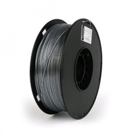 GEMBIRD, Tisková struna (filament) PLA PLUS, 1,75mm, 1kg, stříbrná