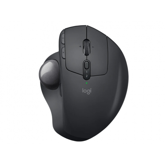 Logitech MX Ergo/Ergonomická/Optická/Pro praváky/2048 DPI/USB+BT/Grafitová