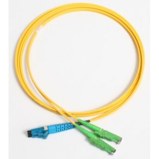 Patchcord FO duplex E2000/APC-LC 9/125um SM 1m, OS2