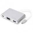 Digitus USB Typ C Multi Adaptér VGA, s 1 USB portem Typu C pro PD, 1 USB 3.0 port Chipset: VL100/VL210/IT6513