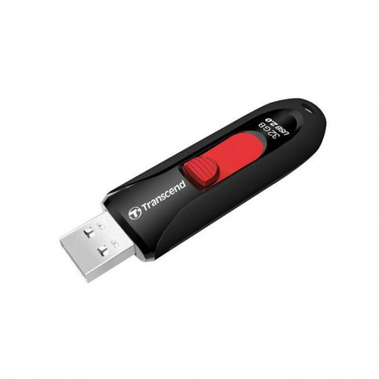 Transcend 32GB JetFlash 590, USB 2.0 flash disk, černo/červený