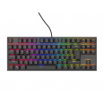 Genesis tichá herní klávesnice THOR 303/TKL/RGB/Outemu Peach/Drátová USB/CZ-SK layout/Černá