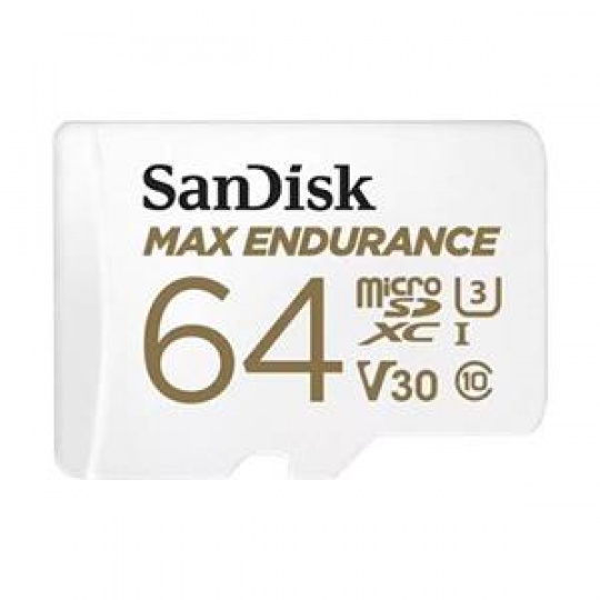 SanDisk MAX ENDURANCE microSDXC 64GB + adaptér