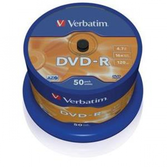 VERBATIM DVD-R AZO 4,7GB, 16x, spindle 50 ks