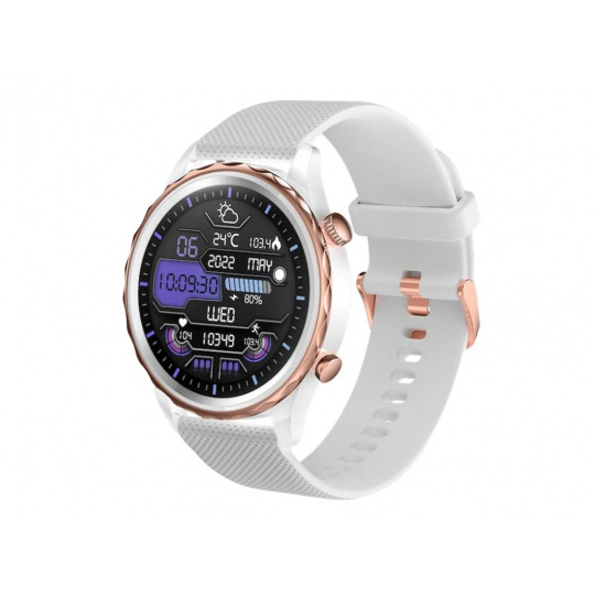 CARNEO Queen HR+/44mm/Rose Gold/Sport Band/White