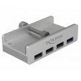 Delock Externí USB 3.0 Hub se 4 porty s pojistným šroubem