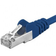 PremiumCord Patch kabel CAT6a S-FTP, RJ45-RJ45, AWG 26/7 3m, modrá