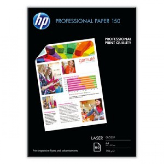 HP CG965A Professional Laser Photo Paper, Glossy, A4, 150 listů, 150 g/m2,