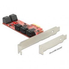 Delock PCI Express Card > 10 x internal SATA 6 Gb/s – Low Profile Form Factor