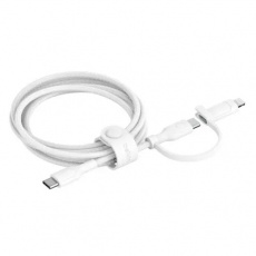 Belkin 2v1 kabel USB-C + Lightning bílý