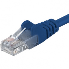 PremiumCord Patch kabel UTP RJ45-RJ45 level CAT6, 1,5m, modrá