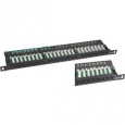 OPTIX UTP 0,5U Patch panel S-line 24 port Cat.5E Black