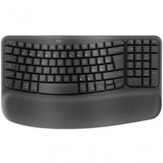 Logitech klávesnice Wave keys - bezdrátová/bluetooth/ergonomická/CZ/SK - grafitová