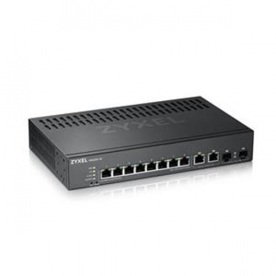 Zyxel GS2220-10,EU region,8-port GbE L2 Switch with GbE Uplink (1 year NCC Pro pack license bundled)