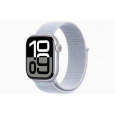 Apple Watch S10 Cell/42mm/Silver/Sport Band/Blue Cloud