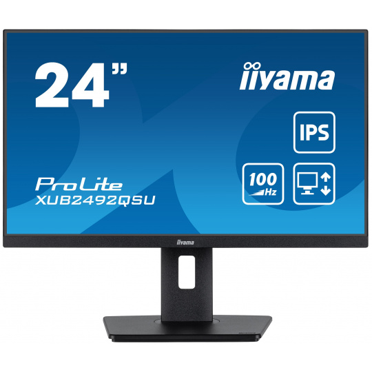 iiyama ProLite/XUB2492QSU-B1/23,8"/IPS/QHD/100Hz/0,5ms/Black/3R