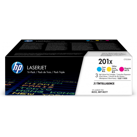 HP toner 201X/CMY/3x2300 stran/3-pack