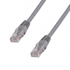 DATACOM Patch cord UTP CAT6 0,25m šedý