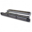 DATACOM Patch panel 19" STP 24 port CAT6A LSA 1U BK (3x8p) / VL