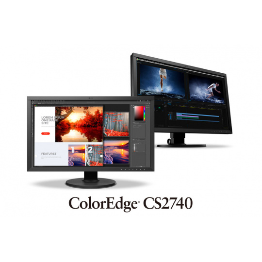 EIZO CS2740 27" Wide IPS/3840 x 2160 (4K UHD)/1000:1/350 cd/m2/ DP/USB-C/HDMI/černý