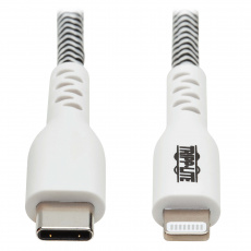 Tripplite Kabel USB-C 2.0 / Lightning, s LED diodou, MFi, (Samec/Samec), odolný kabel, 3.05m