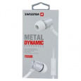 SWISSTEN SLUCHÁTKA EARBUDS DYNAMIC YS500 STŘÍBRNO-BÍLÉ