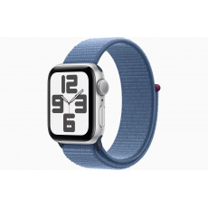 Apple Watch SE/44mm/Silver/Sport Band/Winter Blue